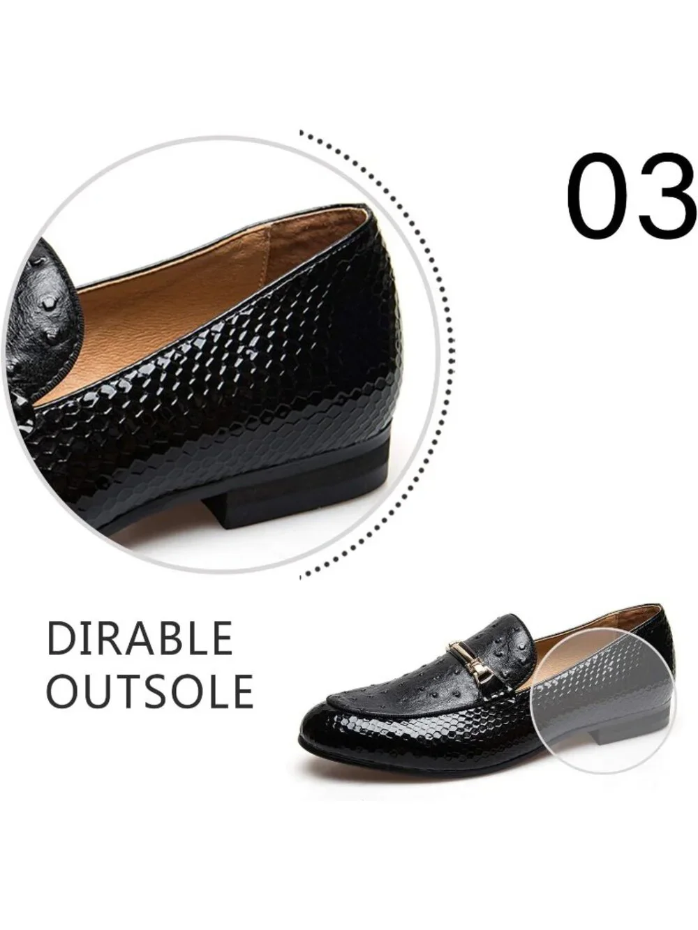 Men's Black Shine Moc Toe Bit Loafers Slip On Dress Shoes Classic Party Fashion